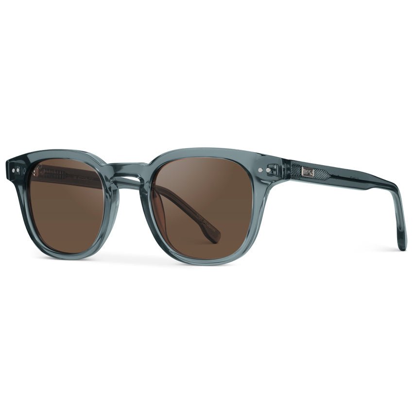 CLARK Mid-Century Polarized Men's Sunglasses in Crystal Stone Blue by WMP Eyewear