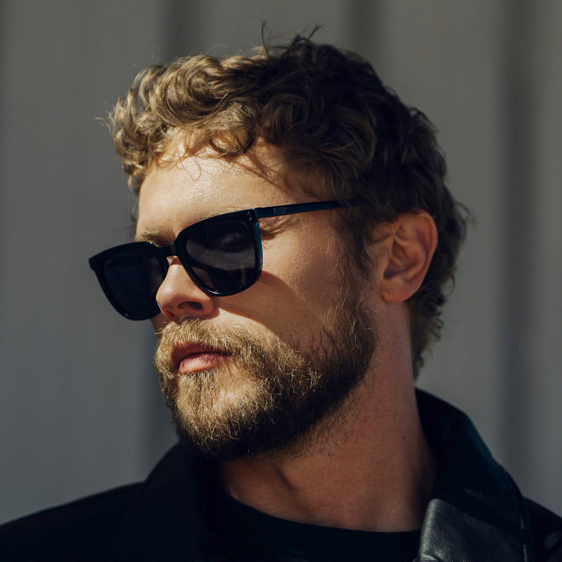 ABNER Unisex Polarized Sunglasses in Triple Black by WMP Eyewear