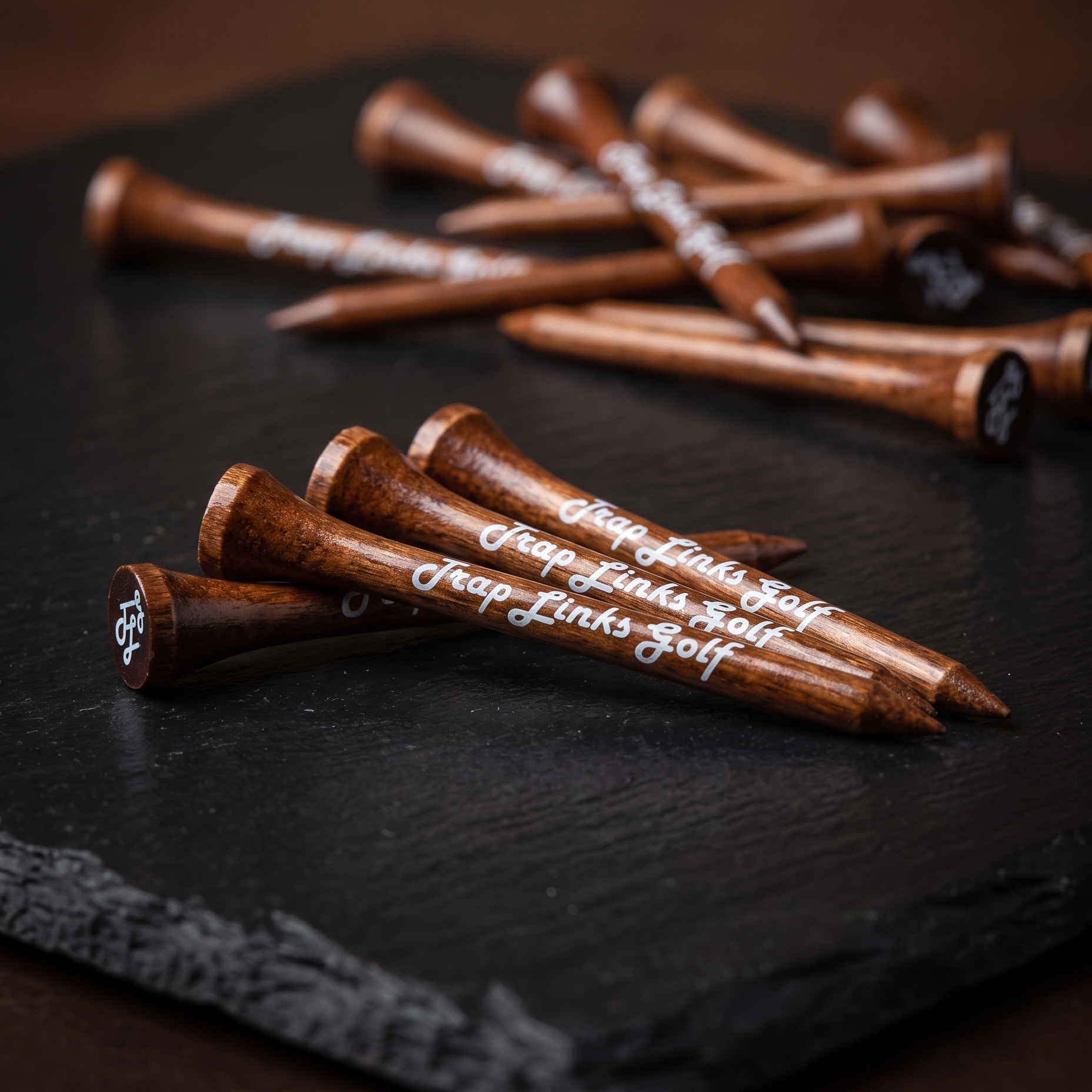Trap Links Golf 70mm Vintage Bamboo Tees