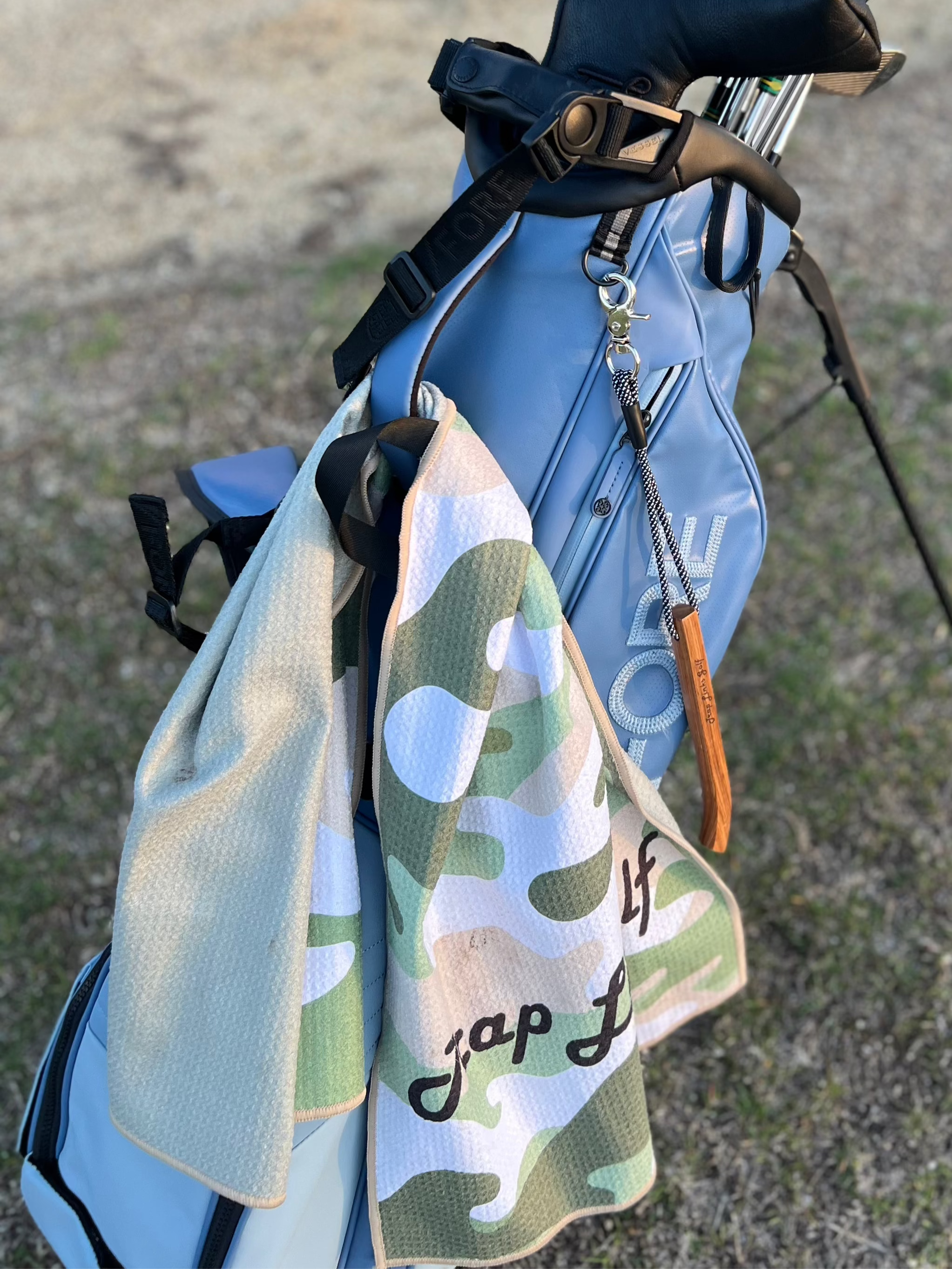 Trap Links Golf Camo Recycled Waffle Towel