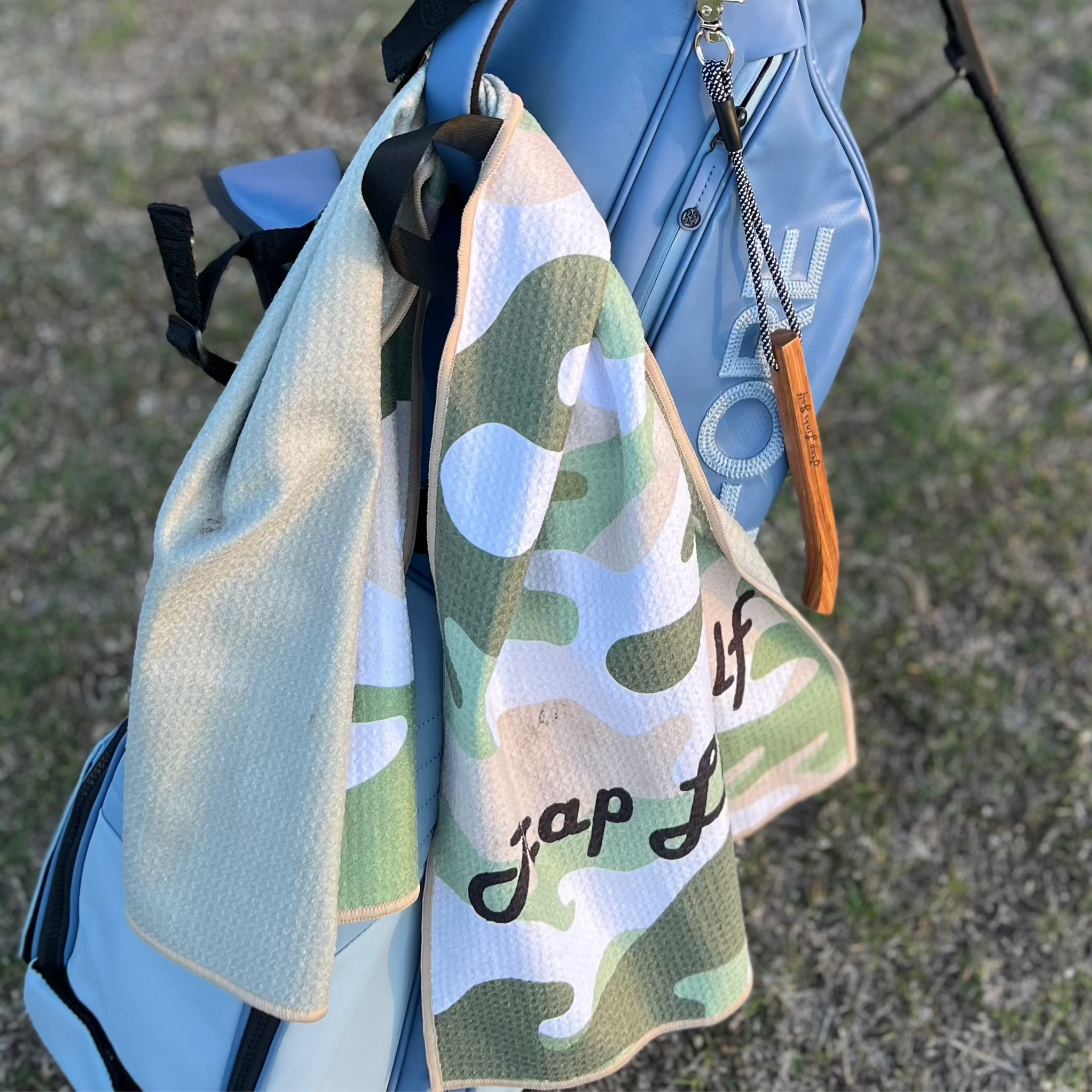 Trap Links Golf Camo Recycled Waffle Towel