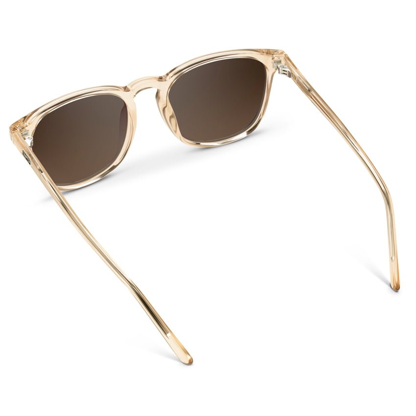 NICK Polarized Men's l Women's Sunglasses in Crystal Sand Brown by WMP Eyewear