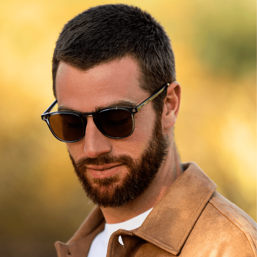 NICK Polarized Men's l Women's Sunglasses in Crystal Stone Blue by WMP Eyewear