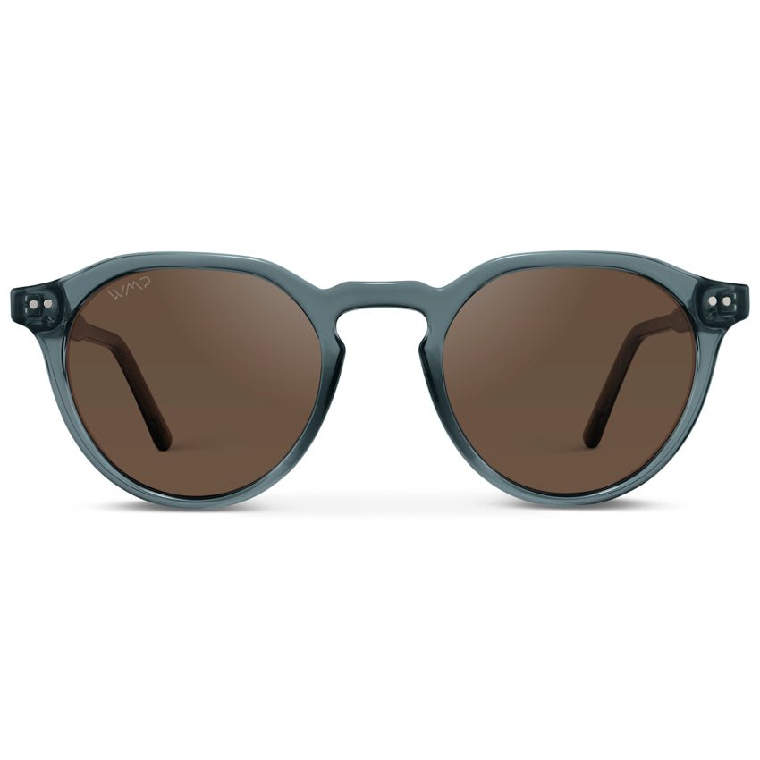 RALPH Rounded Polarized Men's Sunglasses in Crystal Stone Blue by WMP Eyewear