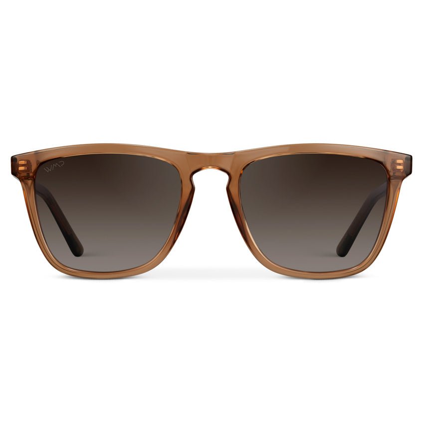 WESLEY Polarized Men's Sunglasses in Crystal Brown by WMP Eyewear