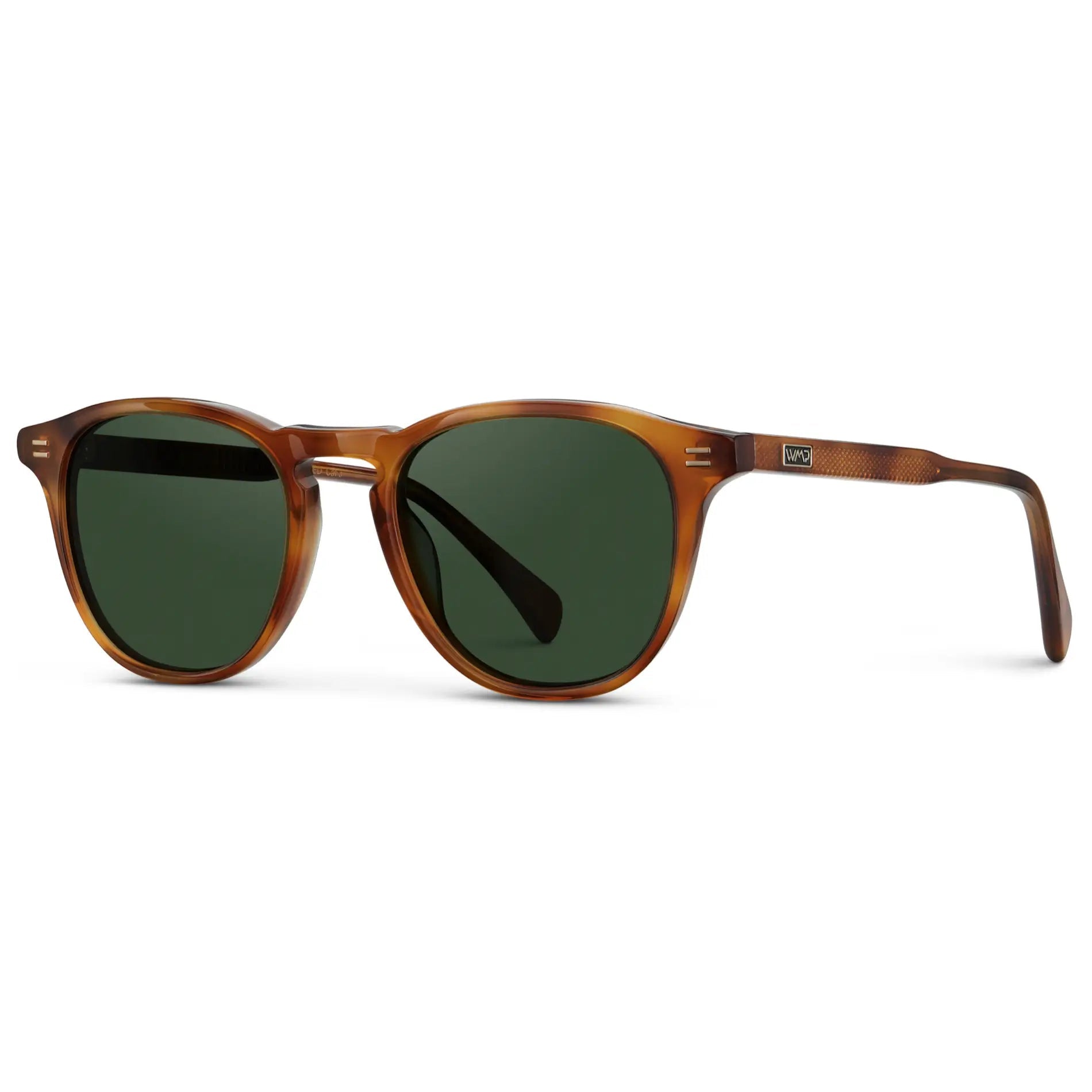 CAMERON Men's Round Polarised Sunglasses l Honey Tortoise - WMP Eyewear