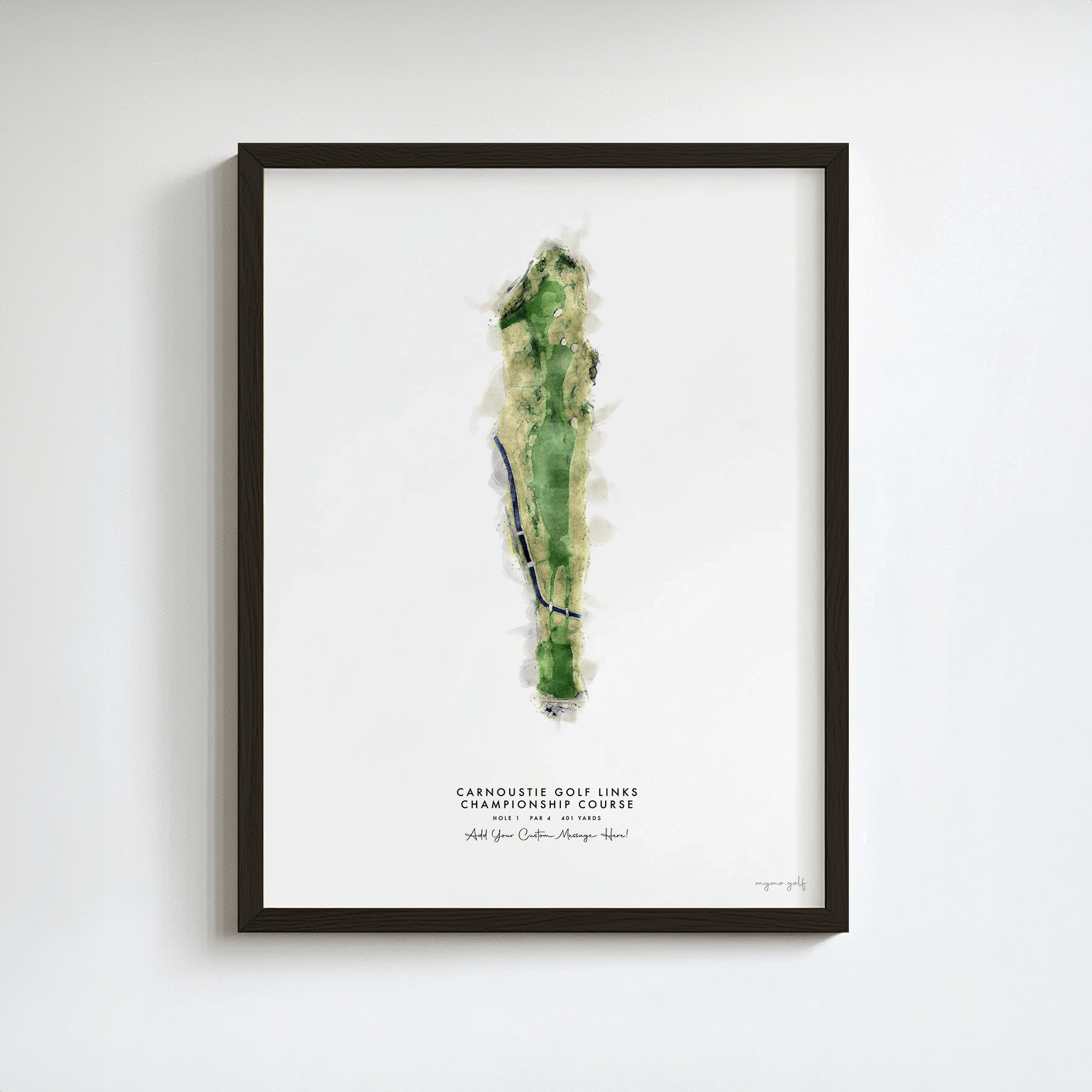 Carnoustie Golf Gift - Print of Hole 1 'Cup'