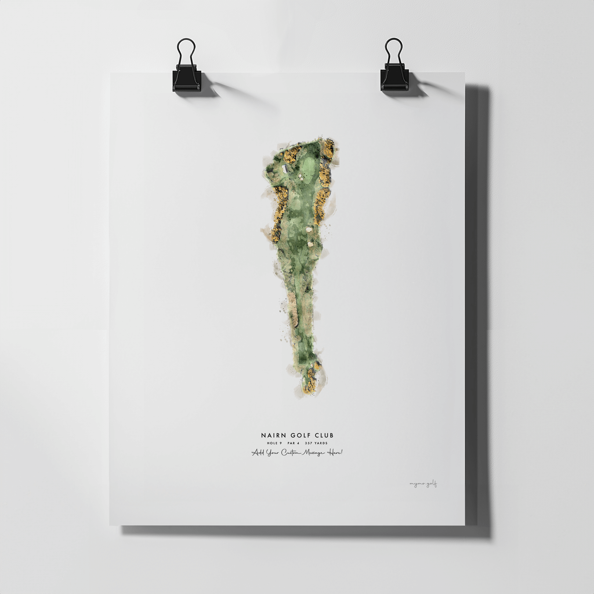 Nairn Golf Gift - Print of Hole 9 'Ice House'