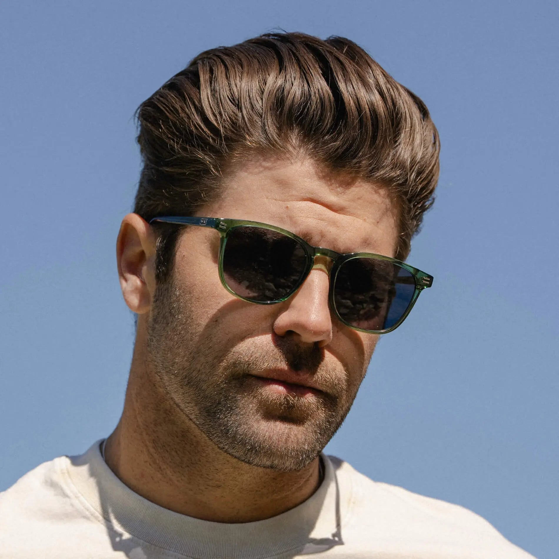 NICK Polarized Men's l Women's Sunglasses in Emerald Green by WMP Eyewear