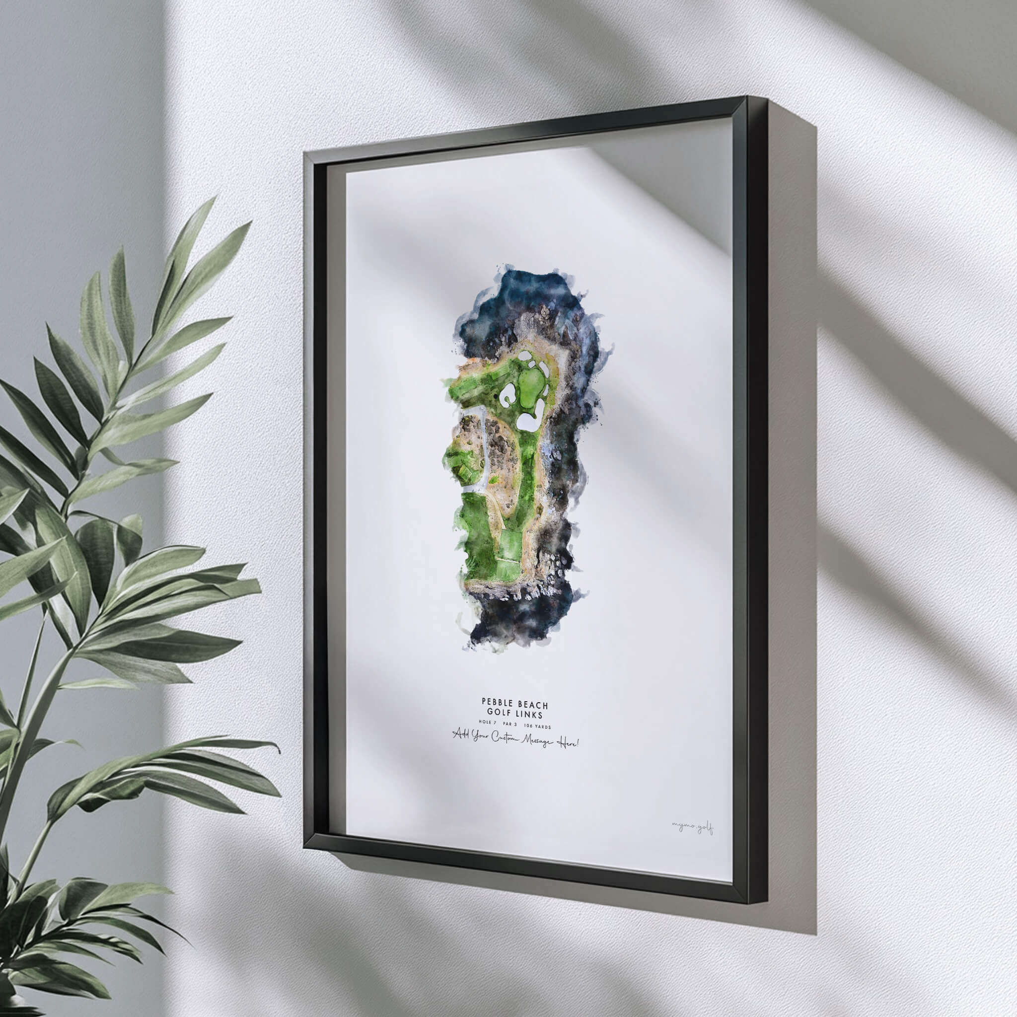 Pebble Beach 7th Hole Artwork – Iconic Par-3 Print