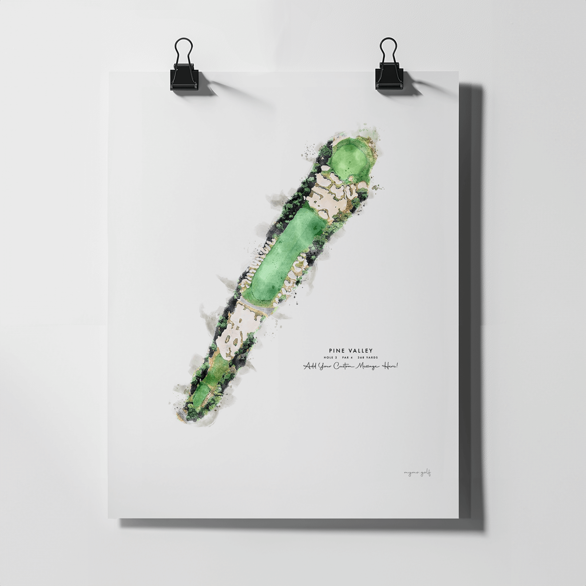 Pine Valley Golf Gift - Print of Hole 2