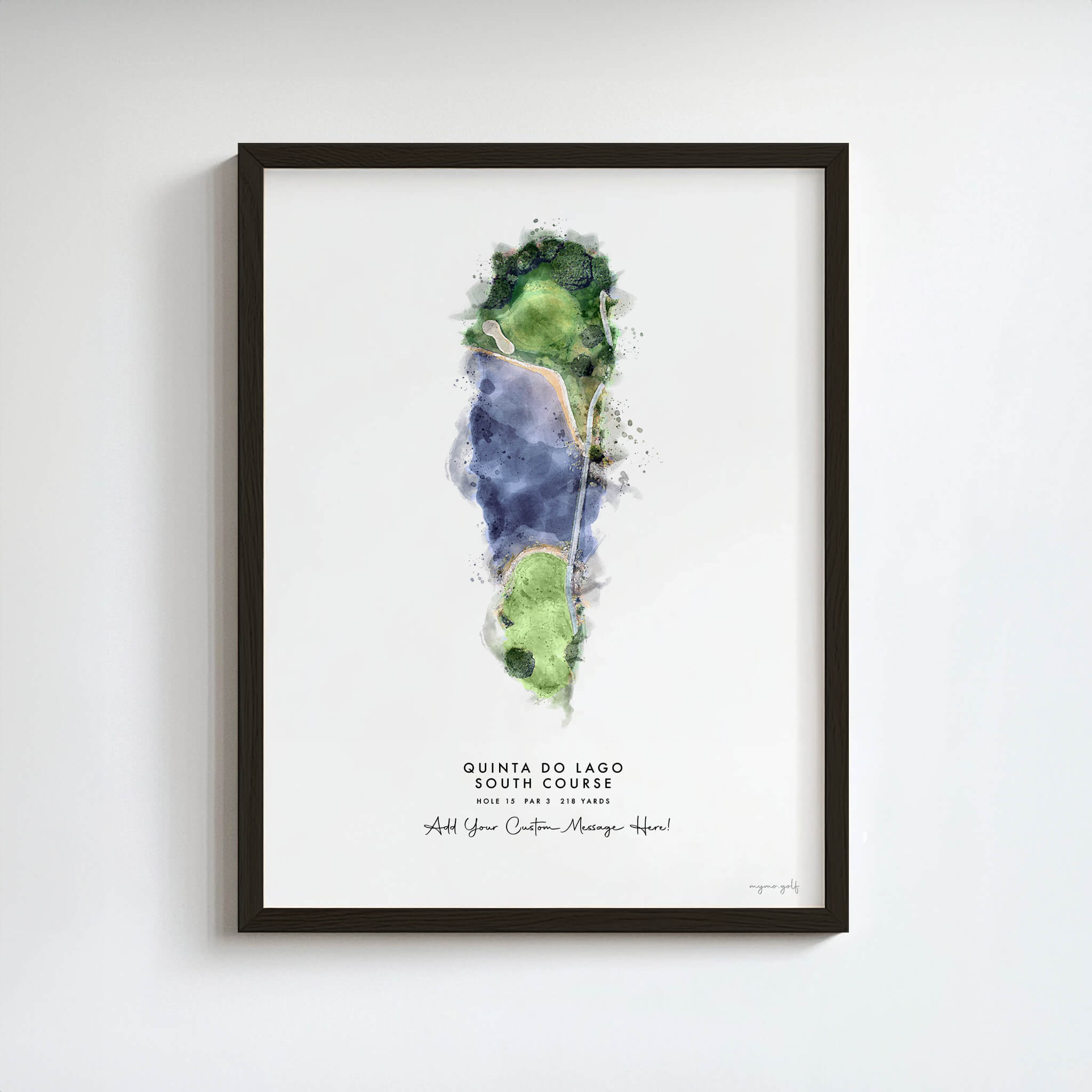 Custom Golf Artwork – Personalised Print of Any Golf Course and Hole