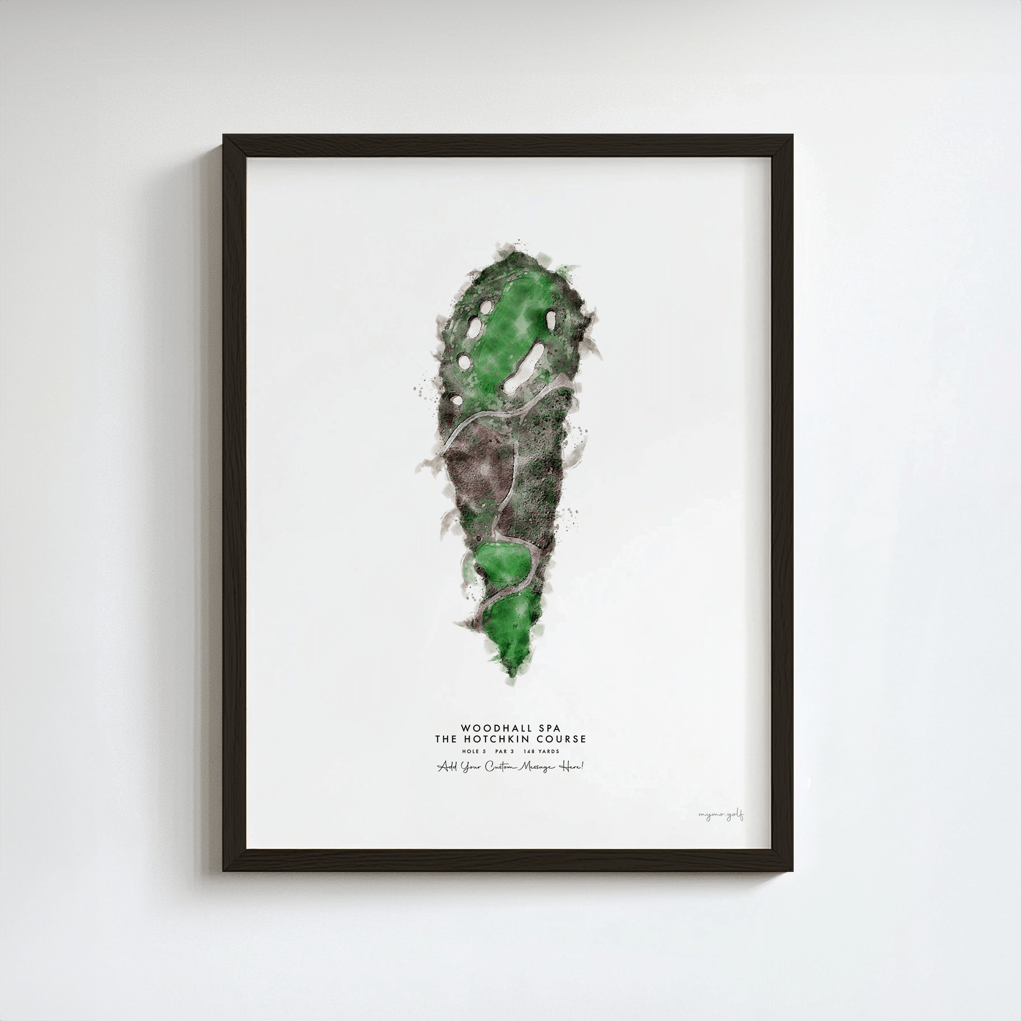 Woodhall Spa Golf Gift - Print of Hole 5, Hotchkin Course